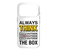 Always Think Outside The Box Illustration Graphic Designs Coque pour iPhone 17 Pro