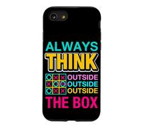 Always Think Outside The Box Illustration Graphic Designs Coque pour iPhone SE (2020) / 7/8