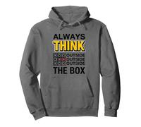 Always Think Outside The Box Illustration Graphic Designs Sweat à Capuche
