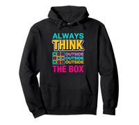 Always Think Outside The Box Illustration Graphic Designs Sweat à Capuche
