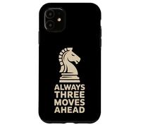 Always Three Moves Ahead Chess Knight Penseur stratégique Coque pour iPhone 11