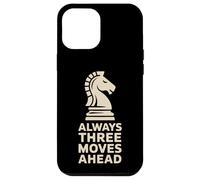 Always Three Moves Ahead Chess Knight Penseur stratégique Coque pour iPhone 12 Pro Max