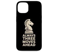Always Three Moves Ahead Chess Knight Penseur stratégique Coque pour iPhone 13