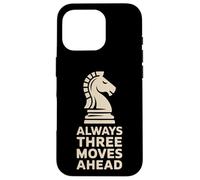 Always Three Moves Ahead Chess Knight Penseur stratégique Coque pour iPhone 16 Pro