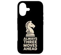 Always Three Moves Ahead Chess Knight Penseur stratégique Coque pour iPhone 17