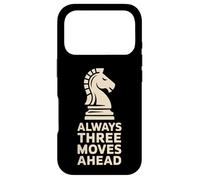 Always Three Moves Ahead Chess Knight Penseur stratégique Coque pour iPhone 17 Pro