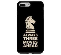 Always Three Moves Ahead Chess Knight Penseur stratégique Coque pour iPhone 7 Plus/8 Plus
