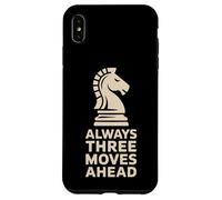 Always Three Moves Ahead Chess Knight Penseur stratégique Coque pour iPhone XS Max