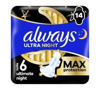 ALWAYS Ultra Bigpack Ultimate Night - Serviettes Hygiéniques - 14 Unités
