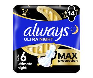 ALWAYS Ultra Bigpack Ultimate Night - Serviettes Hygiéniques - 14 Unités