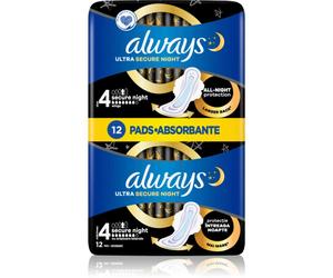Always Ultra Secure Night serviettes hygiéniques 12 pcs