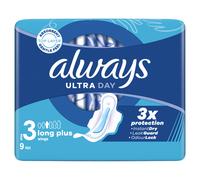Always - Serviettes hygiéniques Always Ultra Day & Night (taille 3) avec ailes - 9 pièces