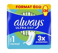 Always Ultra - Serviettes Hygiéniques Normal Eco Pack - 136 serviettes