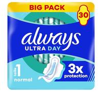 Always Ultra Day Serviettes Hygiéniques Avec Ailettes Flux Normal Taille 1 - 30 Unités
