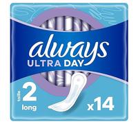 Always Ultra Serviettes Long (Taille 2)14 Super Absorbantes Et Ultra-Fines, Pour Règles