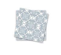 Alwayspon Lot de 10 autocollants de transfert pour carrelage mural en vinyle pour salle de bain, cuisine, crédence pour cuisinière - Bleu - 15 cm
