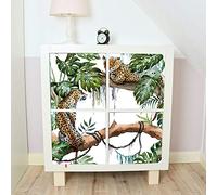 Alwayspon Lot de 4 Autocollants pour meubles IKEA KE Expedit Kallax pour étagère, bibliothèque, commode, autocollants pour décoration de mobilier, autocollants à décoller et recoller soi-même,33x33cm