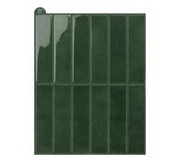 Alwayspon Stickers autocollants, carreaux en vinyle autoadhésifs imperméables pour mur de cuisine et salle de bain, à coller et décoller, 10 feuilles, vert