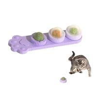 ALWIDA Boules murales d' à Chat pour Chats, Jouets interactifs pour Chat - Boule d'énergie pour Chat, Jouets comestibles à lécher pour Chat - Jouets à mâcher sains pour Nettoyer Les Dents de