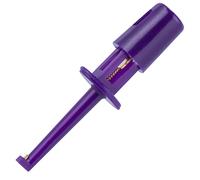 Alwonder Lot de 10 pinces à hackle pour attacher les mouches - 8 couleurs - En plastique - Avec pointe longue - Violet