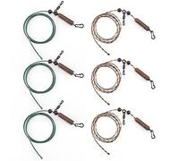 Alwonder Lot de 6 Bas d'hélicoptère 78/75cm pour Pêche à la Carpe Pré-noués et Anti-Enchevêtrement, Accessoires Pêche Carpe, Accessoires pour Lancers Longs et Bas de Mauvaises Herbes ou Limoneux