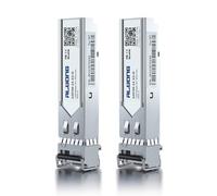Alwong Lot de 2 émetteurs-récepteurs SFP 1000BASE-SX SFP, module fibre multimode 1,25 G SFP vers LC pour Cisco GLC-SX-MMD/SFP-GE-S, Ubiquiti UniFi UF-MM-1G, Mikrotik, Meraki, Netgear AGM731F, D-Link