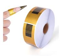 ALXBSONE Lot de 500 pochoirs à ongles, accessoires pour extensions d'ongles, accessoires de vernis à ongles pour ongles en gel et extension d'ongles, dorés