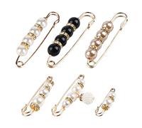 ALXBSONE Lot de 6 Epingles à Nourrice, éPingle à Nourrice, épingles à nourrice décoratives pour Femme pour sécuriser Pulls, châles et Robes(Set01)