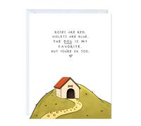 ALY LOU Carte de Saint-Valentin amusante pour lui, elle / anniversaire pour mari, petit ami, épouse, carte de vœux d'amour (le chien est mon favorite)