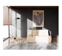 Alya - canapé 2 places en simili - Beige