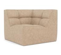 Alya - module d'angle en simili - Beige Beige G
