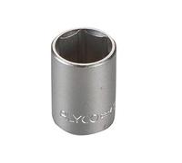 ALYCO 190256 - Llave de vaso 1/4" cromado mate 6 caras en pulgadas 1/4"