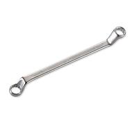 Alyco 191110 191110-Llave de Estrella acodada CR-V satinado Mate Bocas pulidas Une 16522 DIN 838, 8x9 mm