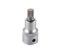 Alyco 192482 192482-Llave de Vaso de 1/2" DIN 3120 CR-V cromado Mate XZN 12 estrias M8 x 55 mm