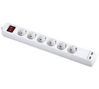 ALYCO 199436 - Base 4 enchufes con interruptor + 2 usb 1,4m cable