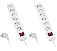 ALYCO 199446 - Base Multiple 6 enchufes Con interruptor 3m Cable (Lot de 2)