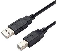 AlyKets Câble D'imprimante USB 2.0, 6FT USB-A vers USB-B Câble Haute Vitesse pour Imprimante/Scanner Epson, HP, Canon, Brother, compatible avec Lexmark, Dell, Xerox, Samsung Piano, Midi, DAC Et Autres
