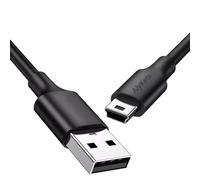AlyKets Type A vers Câble Mini B pour Chargeur D'appareil Photo Canon, Mini Câble USB 6Ft Compatible avec Garmin Nuvi, Chargeur de Contrôleur PS3, GoPro Hero 3 4, Dash Cam, lecteur MP3
