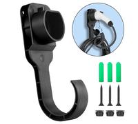 Alyoen Support mural de type 2, support de câble Wallbox pour le rangement des câbles, support de câble de charge, support mural, compatible avec tous les câbles de charge de type 2 conformes à l'UE