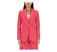 Alysi, Femme, Vestes, Rose, Taille: 38 FR Blazer Tela di Lana Monopetto