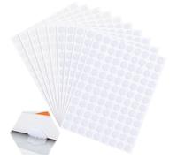 Alyvisun 1080 Pièces Pastille Scratch Autocollant, Autocollant Hexagonales, 10mm Scratch Double Face pour DIY Artisanat, Bureau, Déco Maison