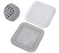 Alyvisun 2Pcs Silicone Attrape Cheveux Douche avec Ventouse