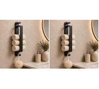 Alyvisun 45CM Porte-Serviettes Mural Salle de Bain Auto-adhésif (Lot de 2)