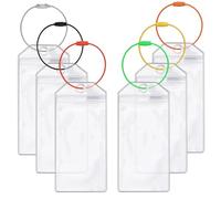 Alyvisun 6 Pièces Porte-Étiquettes de Bagage Croisière, Etiquette Valise Étiquettes pour Les Bagages des Navires de Croisière, Étiquettes à Bagage en PVC Etiquette Valise Voyage Avion pour Valise