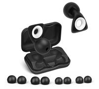 Alyvisun Bouchon d'Oreille pour Dormir en Silicone, Bouchons Oreilles Anti Bruit Réutilisables, Bouchon Oreille pour Sommeil, Concentration et Voyages (S/L)