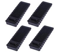 Alyvisun Cale Porte Sol Caoutchouc, 4 Pièces Antidérapante Bloc Arrêts de Portes Durables Butee de Portail Bloque Butoir de Porte Empilables pour Tous Types de Sols en Intérieur et Extérieur