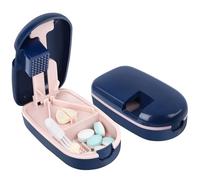 Alyvisun Coupe Comprimé pour petites ou grandes pilule (Bleu)