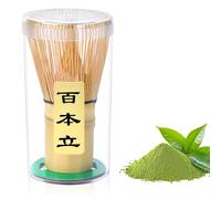 Alyvisun Fouet Matcha avec 76 Dents, Fouet Matcha Bambou Handcrafted, Traditionnel Fouet a Matcha pour une Expérience Matcha Lisse et Mousseuse, Parfait pour la Cérémonie du Thé