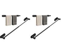 Alyvisun Porte Serviette sans Percage, Rétractable de 37 cm à 57,5 cm (Lot de 2)