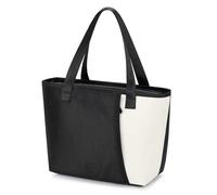 Alyvisun Sac Isotherme Repas, Lunch Box Isotherme Ouverture Large Réutilisable, Grande Capacité 6.5L, pour Lécole, Les Pique Niques en Plein Air, Travail (Noir)